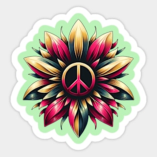 Peace Flower Sticker